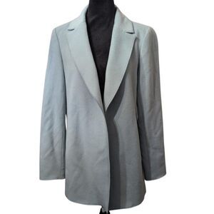 WORTH NEW YORK Powder Blue Wool Cashmere Blend Pea Coat Small